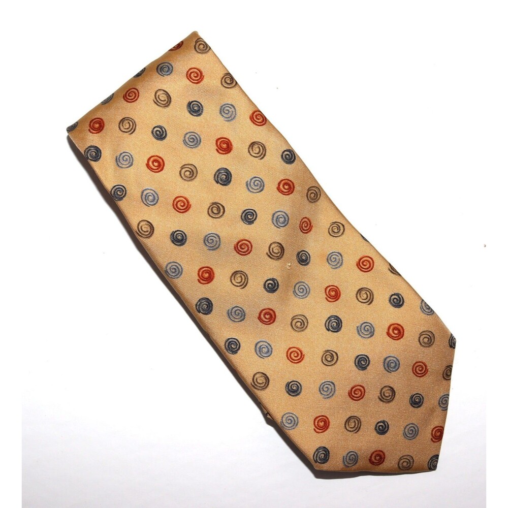 Tommy Hilfiger Men’s 100% Silk Made In USA Geometric Tie Necktie